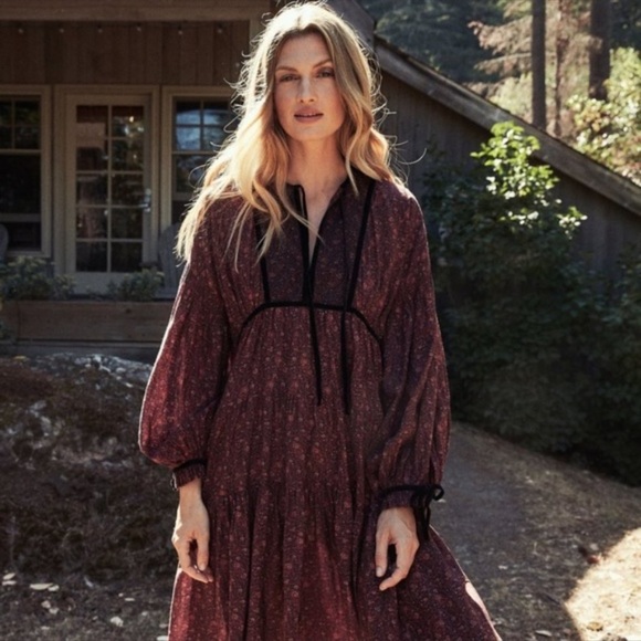 Doen Dresses & Skirts - DOEN Azalea Floral Print Knee-Length Dress Sz S/Small